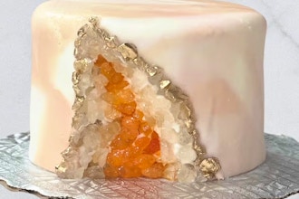 Summertime Sweetness: Geode & Agate Cake